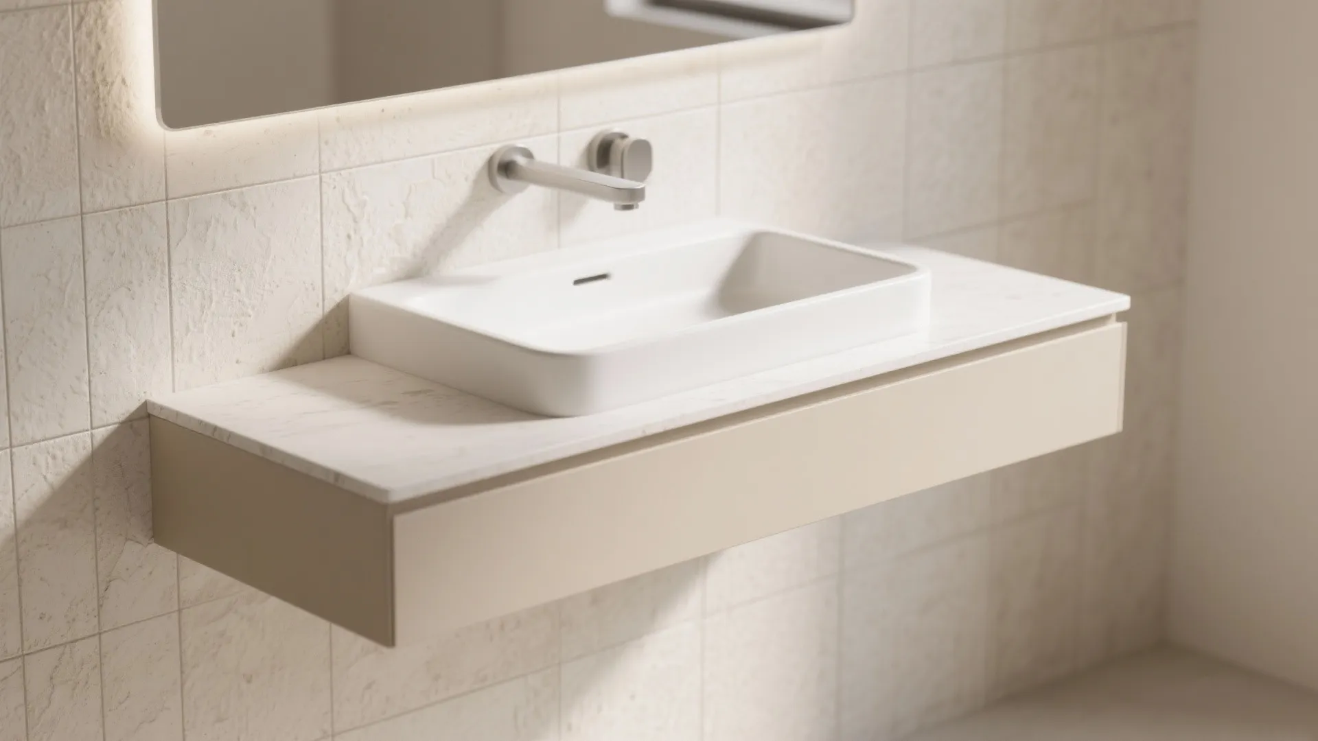 Idea 1: Slim Floating Vanity