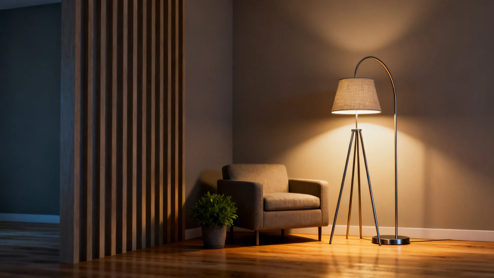 1. Slim-profile floor lamps for tight corners