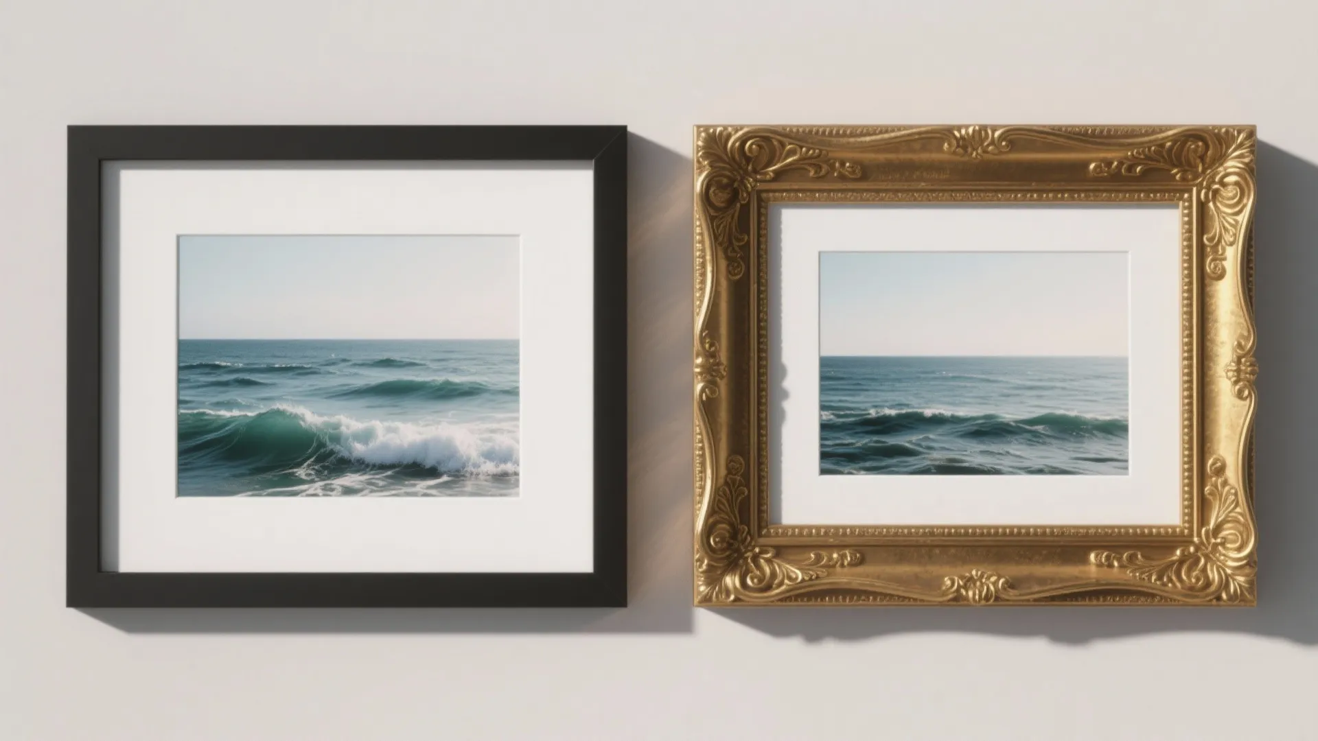 4. Frame deliberately: slim profiles for modern, ornate for classic