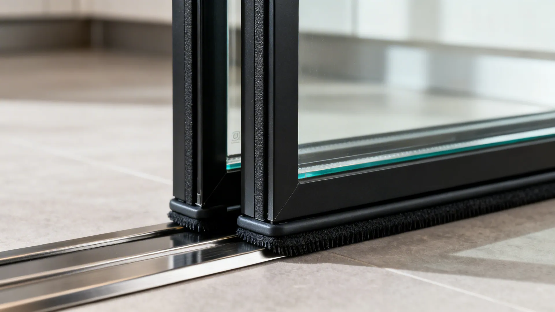 1) Slim-Frame Glass Doors with Acoustic Gaskets