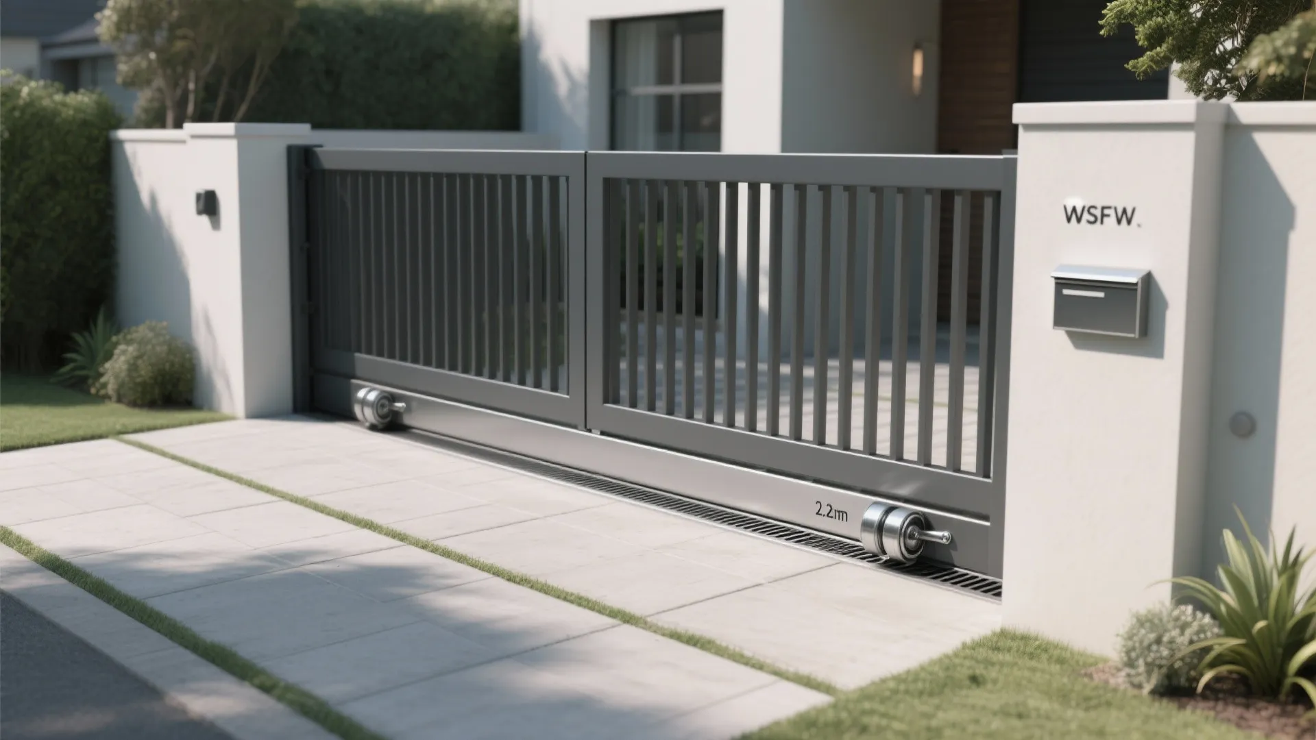 Minimalist Slim-Frame Sliding Gate