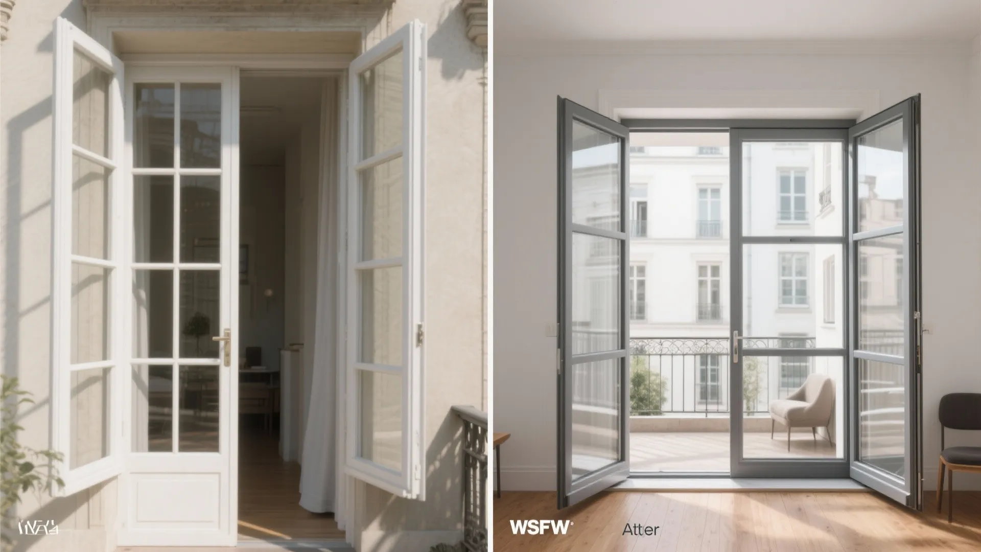 Minimal glazing and slim frames