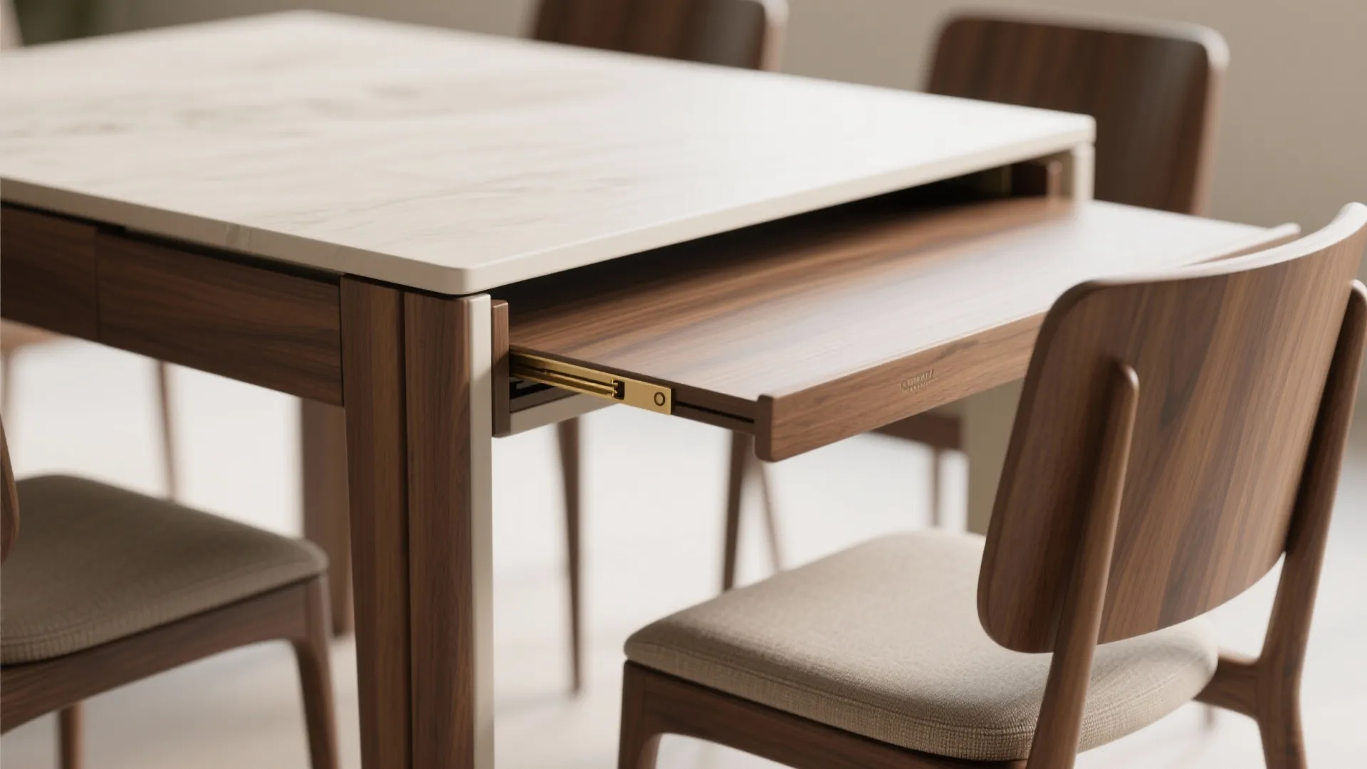 4. Multi-functional furniture and slim profiles