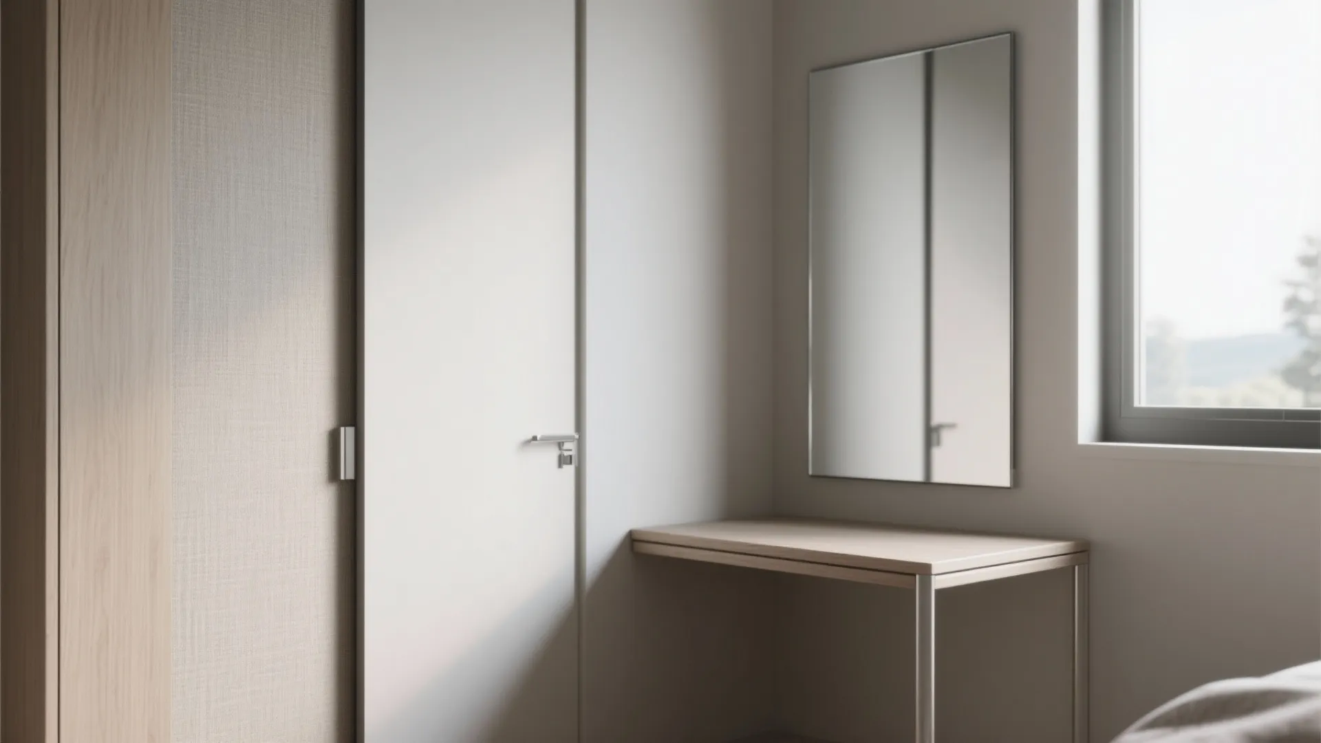 4. Choose narrow-scale furniture and reflective surfaces