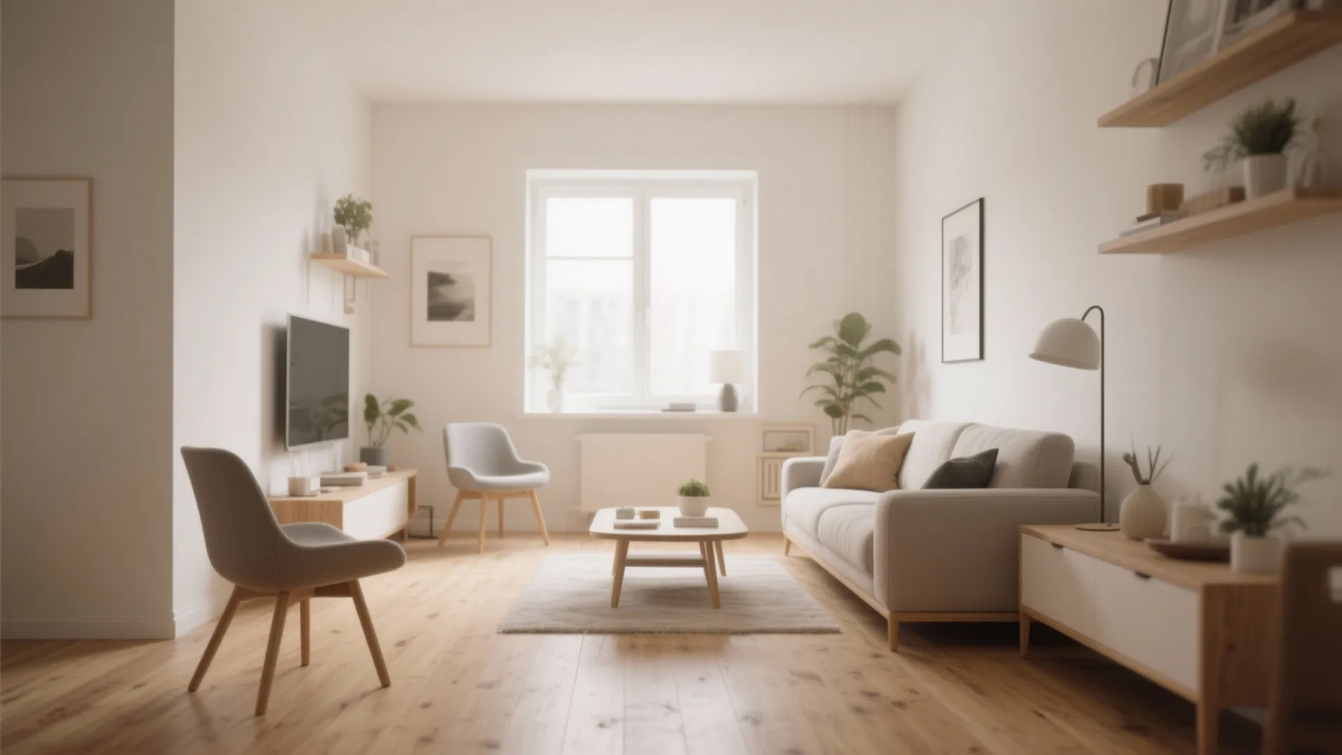 Idea 2: Slim Furniture with Exposed Legs