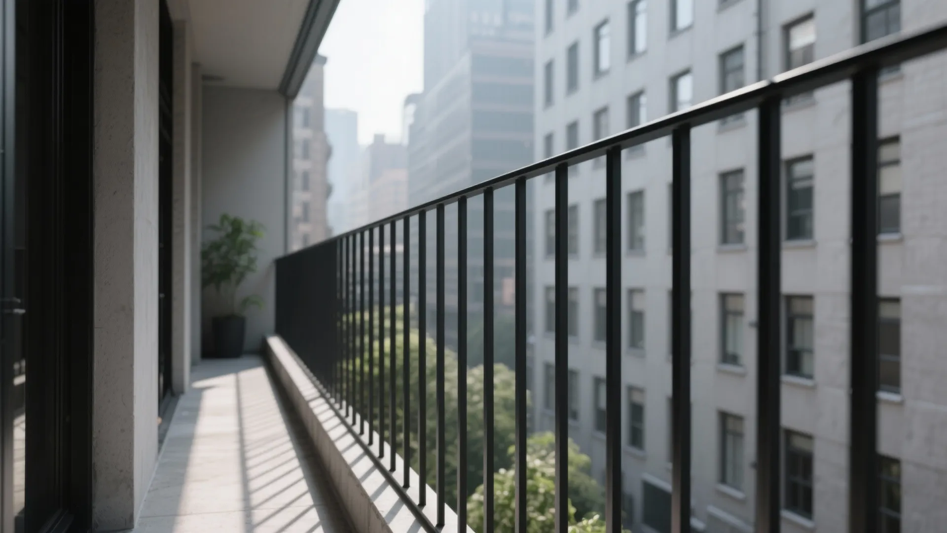 1) Slim Geometric Wrought Iron Patterns