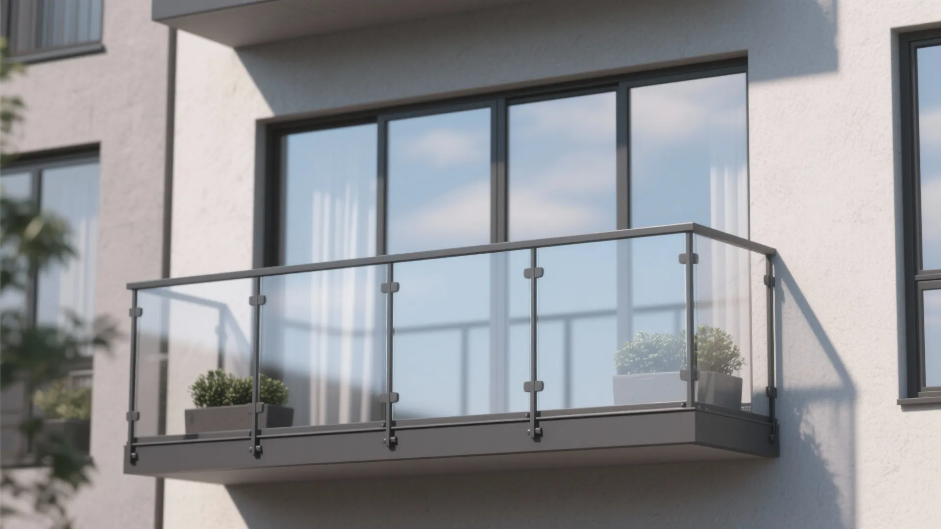 1) Slim Glass Lines: A Clear Front View