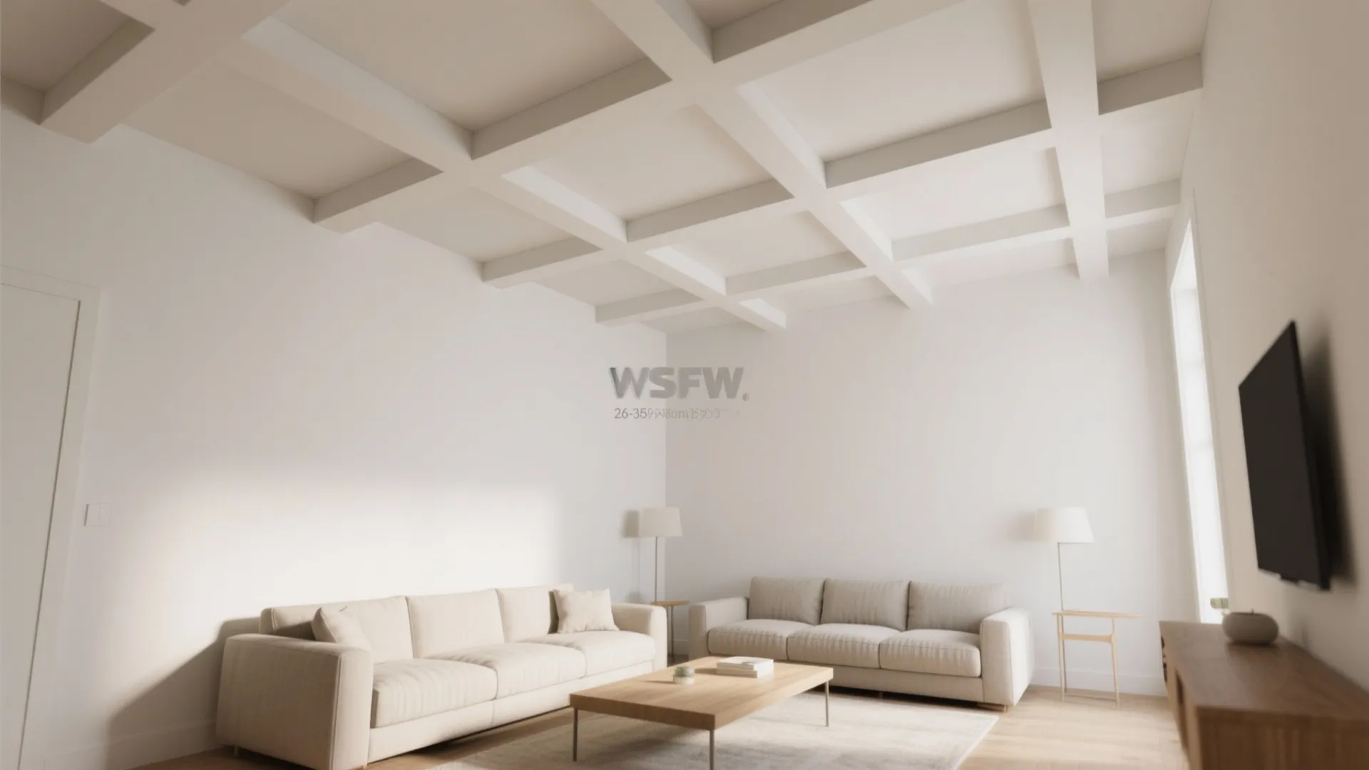 Shallow Coffered Ceiling or Slim Grid Patterns