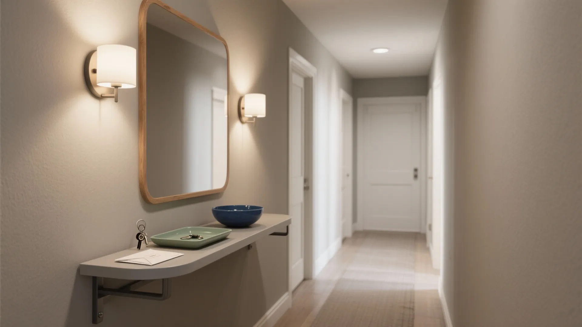 Small Wall Table for Hallway: Space-Saving Style Solutions: 1 Minute to a Clutter-Free Entryway with Small Wall Tables