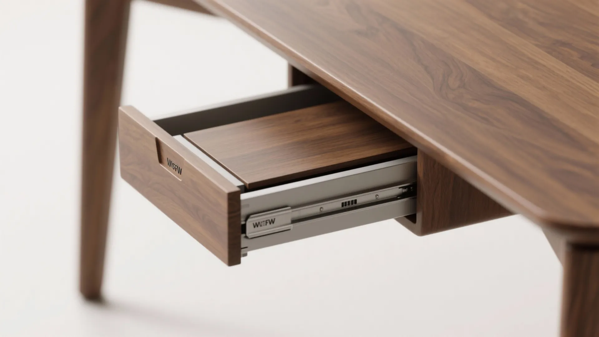 1. Slim extendable leaf with hidden storage