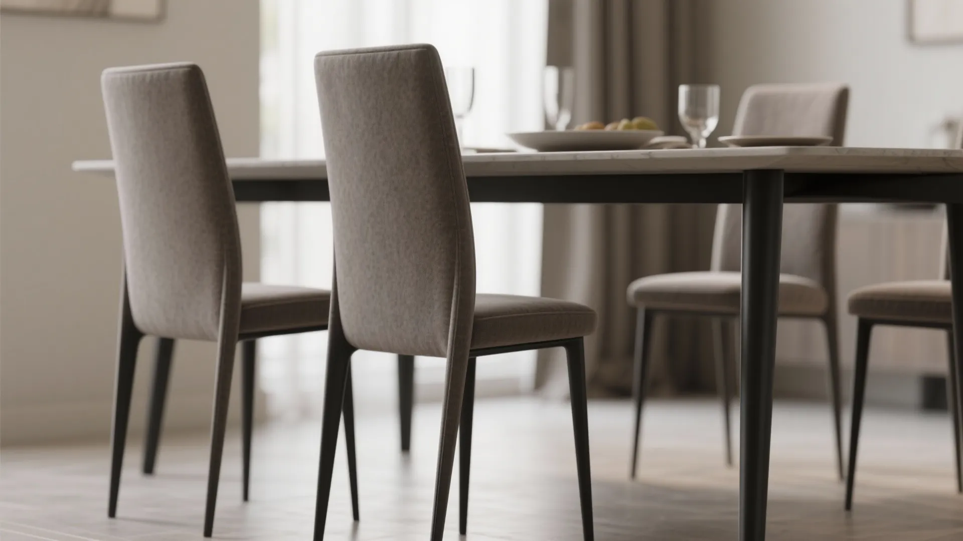 2. Slim Chairs with High Backs