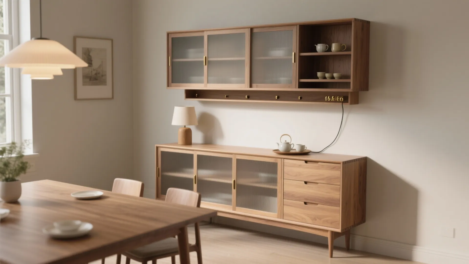 Sideboard + hutch, reimagined in slim modules