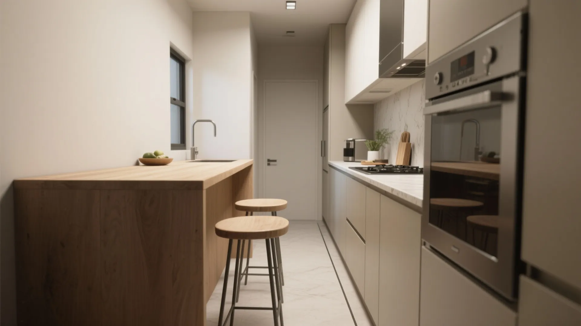 Introduce a slim island or peninsula