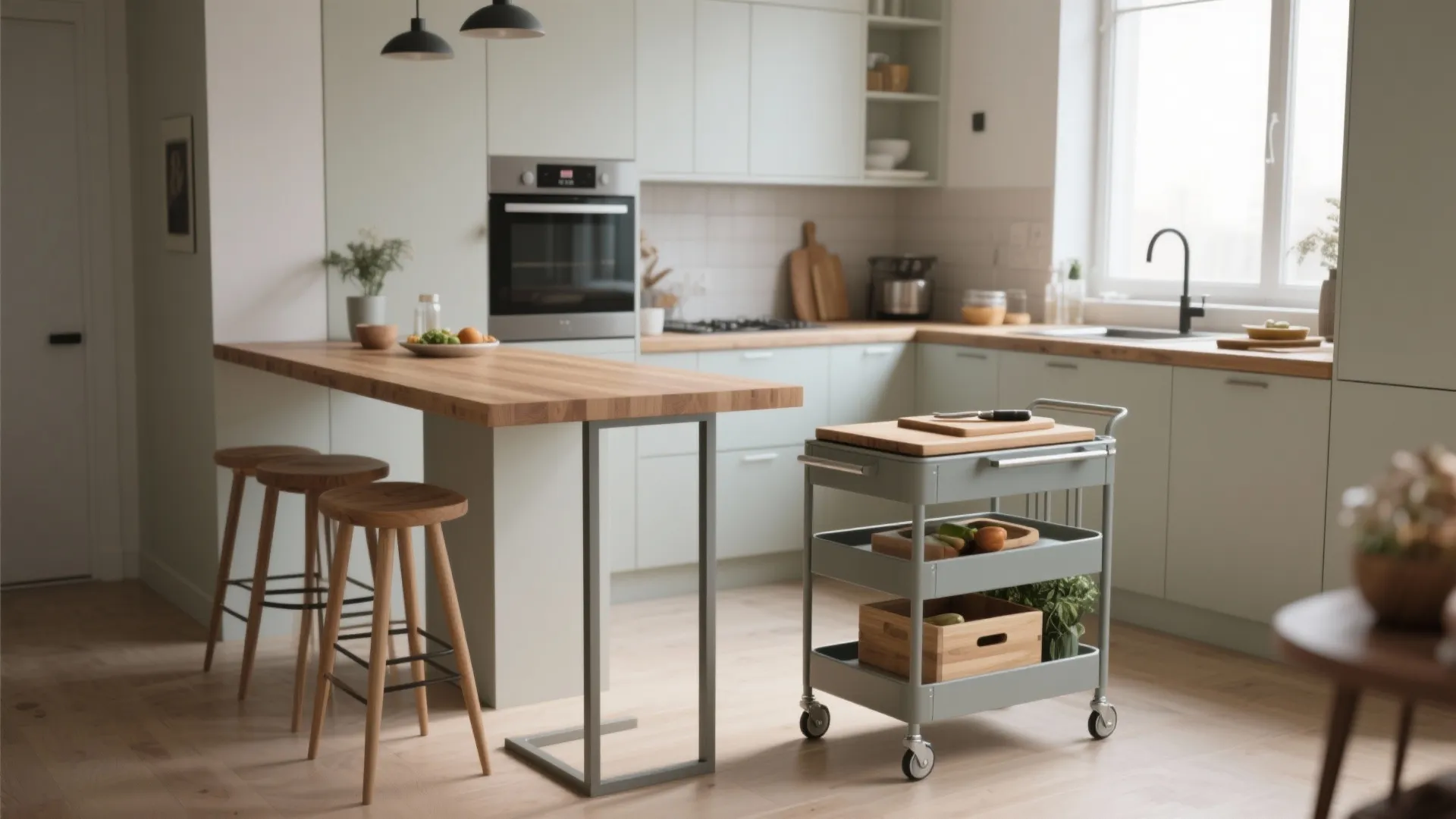 4. Slim island or mobile prep cart