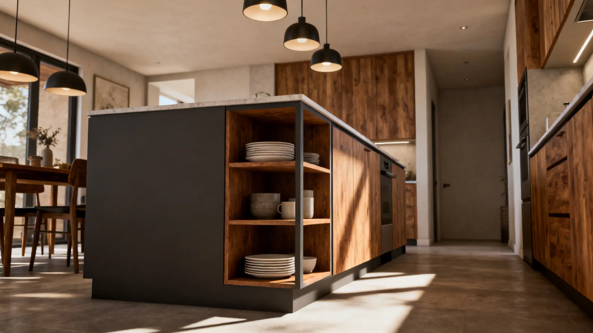 2. Use a Slim Island as a Visual Anchor