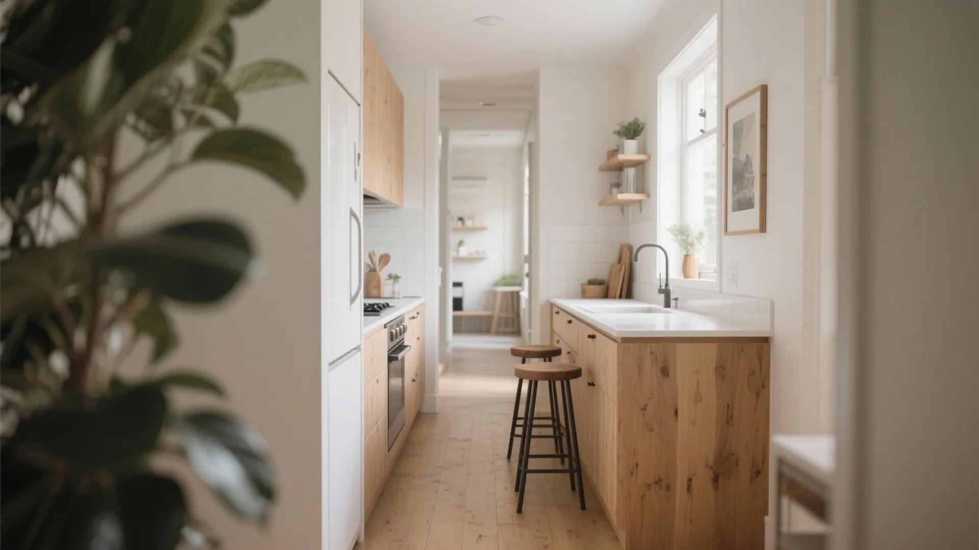 1. The Slim Island for Narrow Kitchens