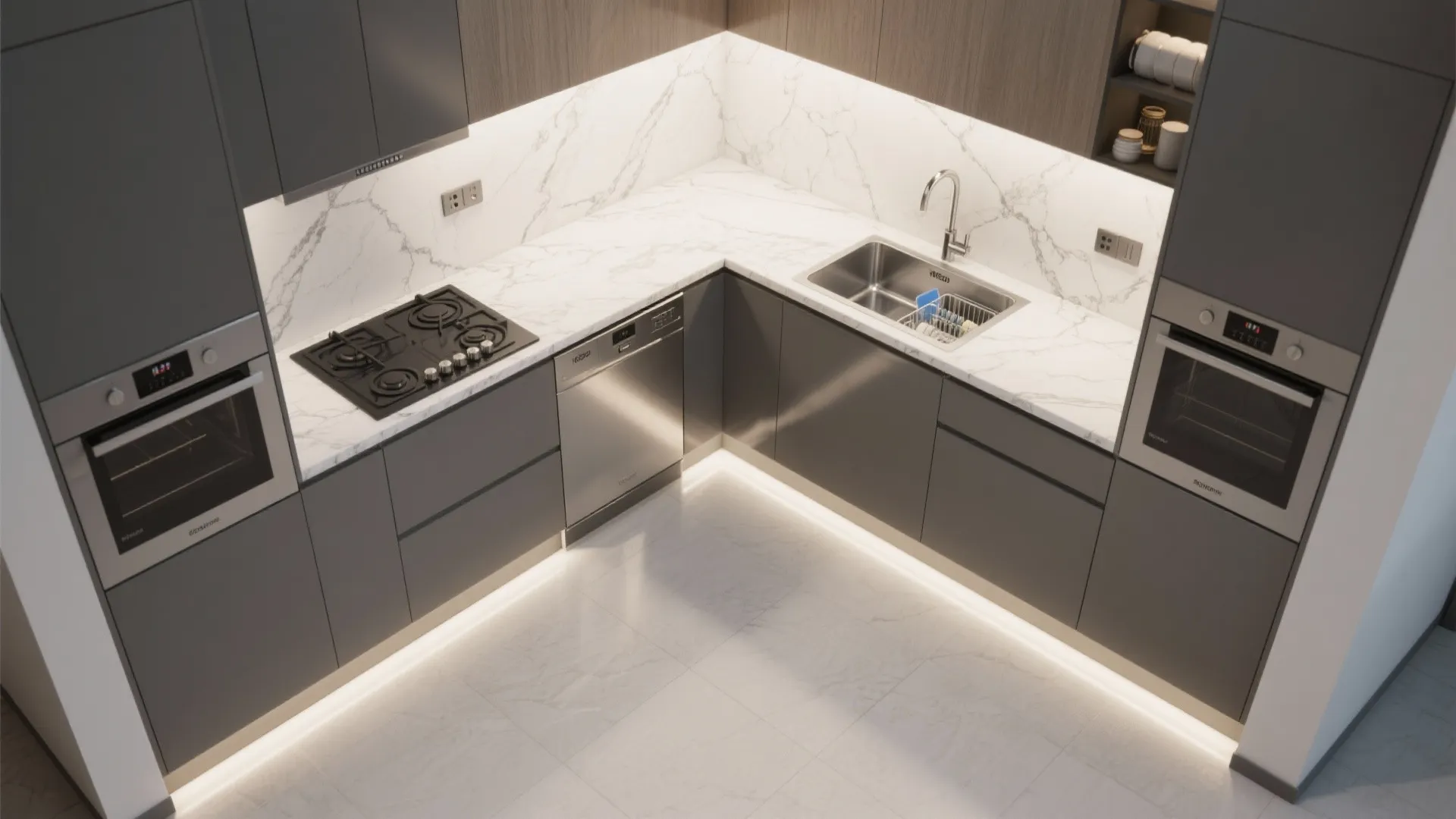 Slim-Profile Granite for Compact Kitchens