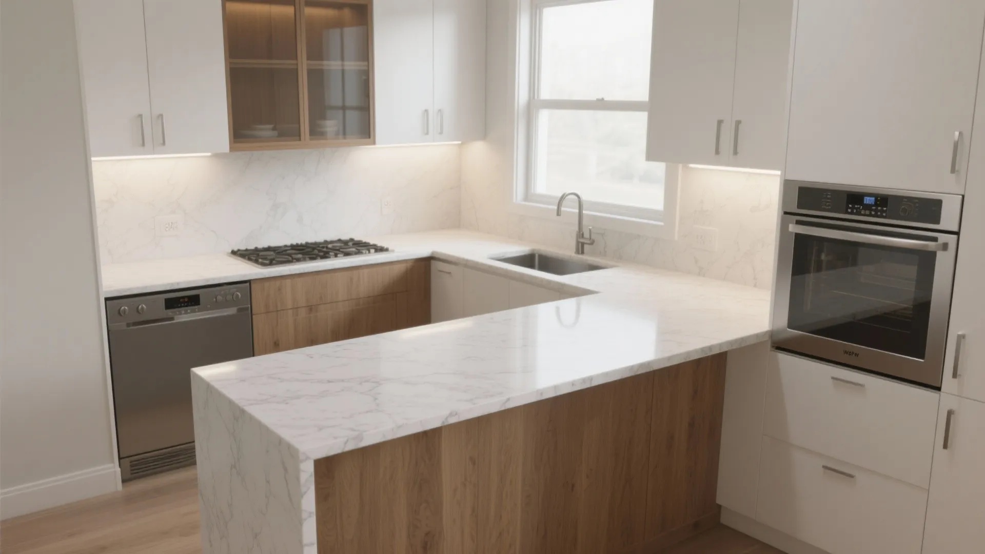 Slim-Profile Granite for Compact Kitchens
