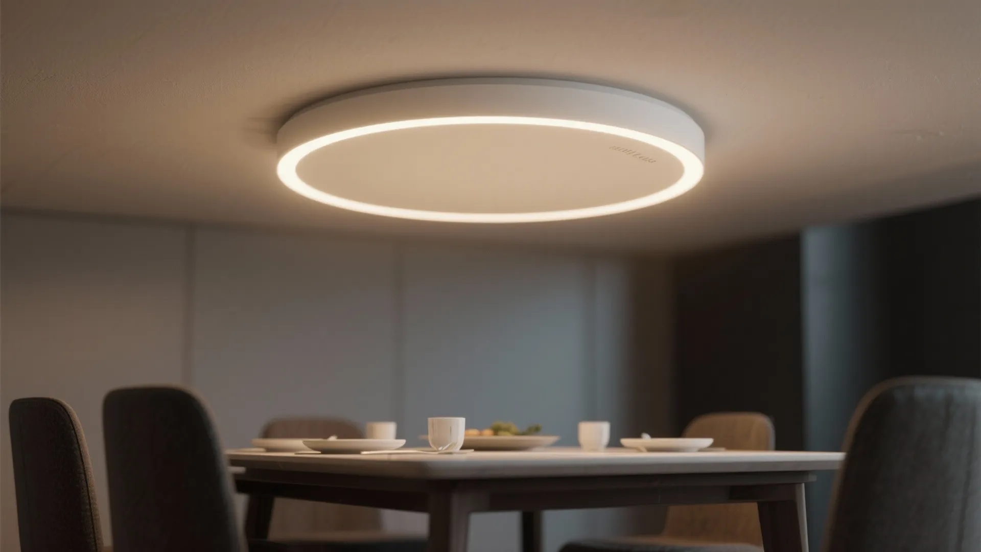 1. Slim LED Disc for a Minimalist Look