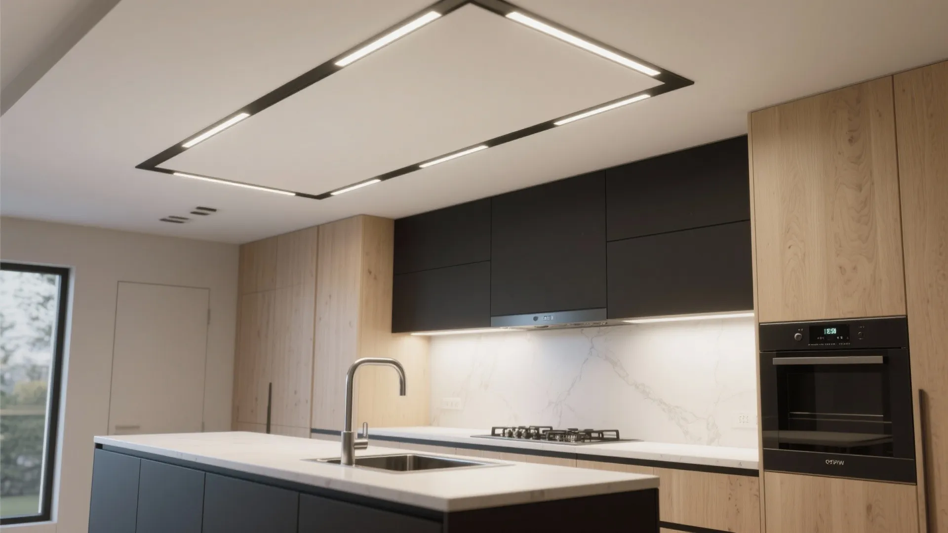 Slimline LED panels for low ceilings