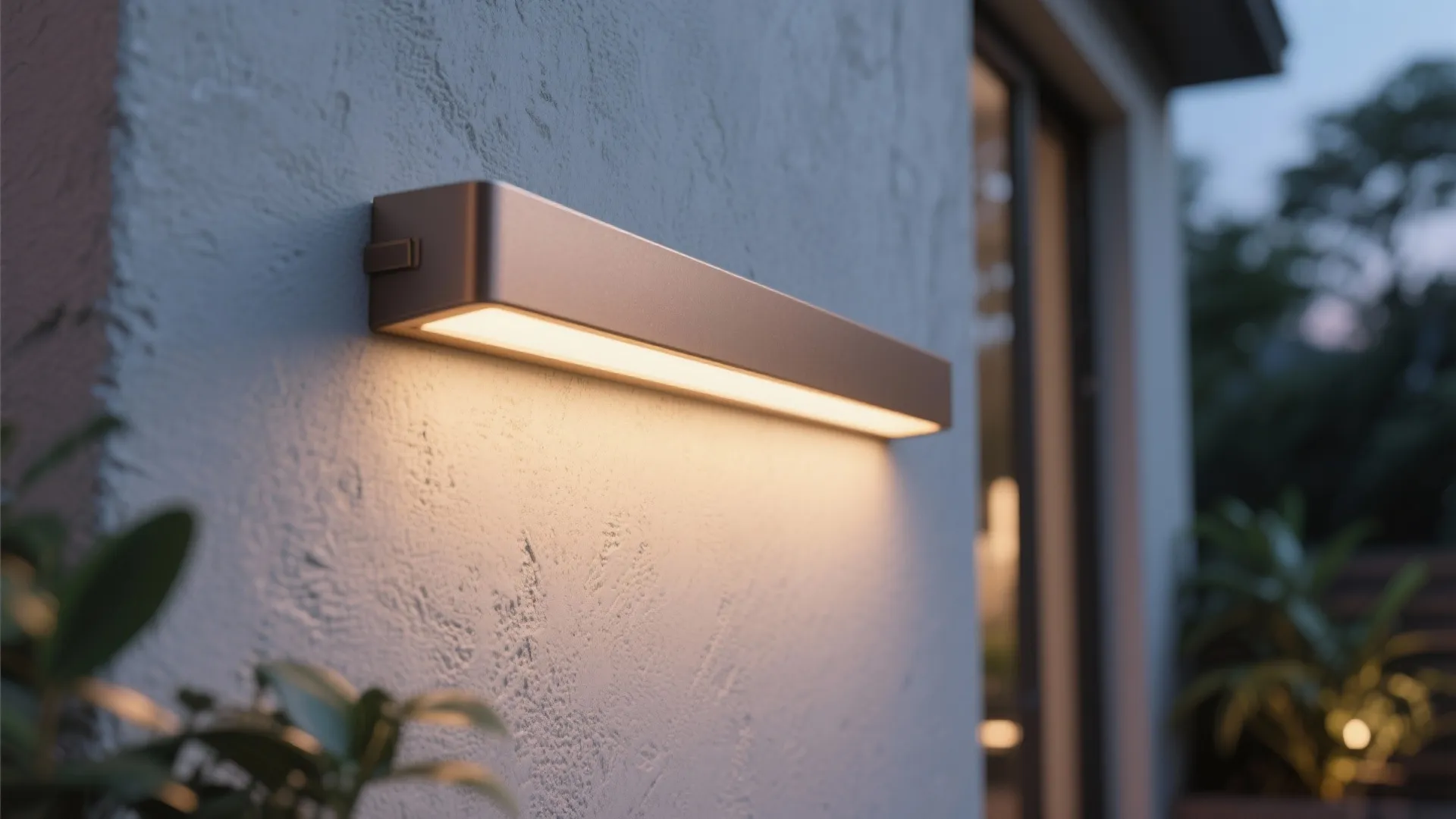 1. Slim Sconce with Integrated LED