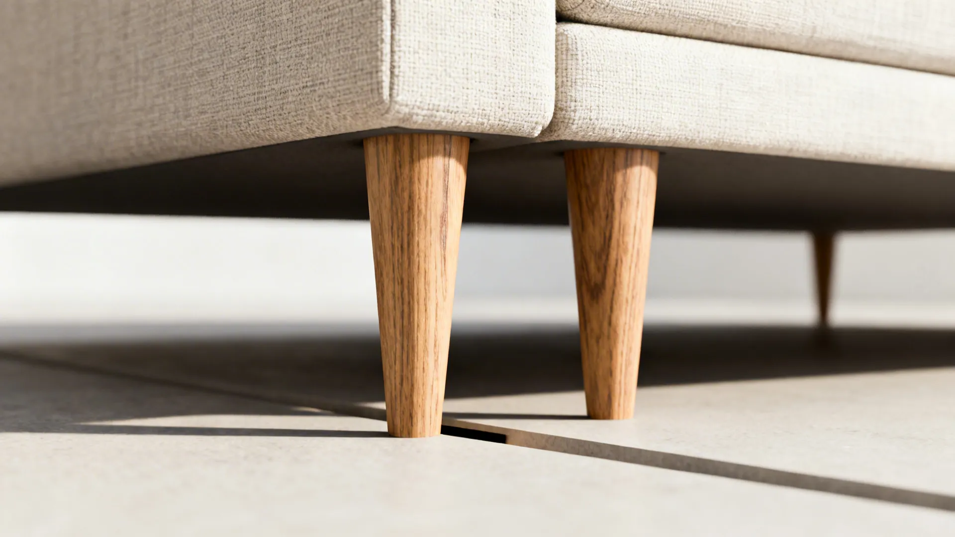 1. The Slim-Legged Mini Sectional