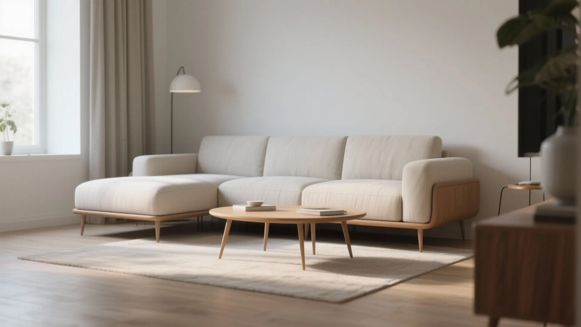 9. Sectional with Slim Arms and Legs
