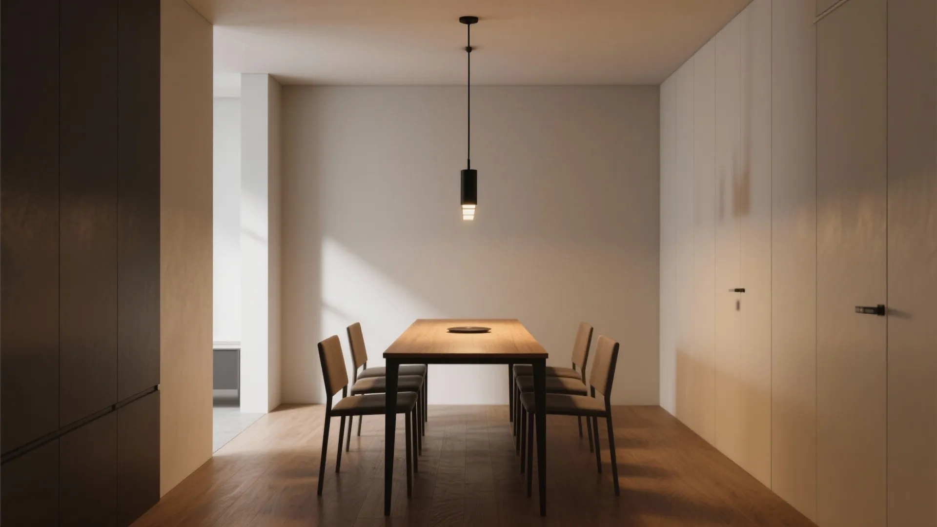 1. Slim Linear Black Chandelier