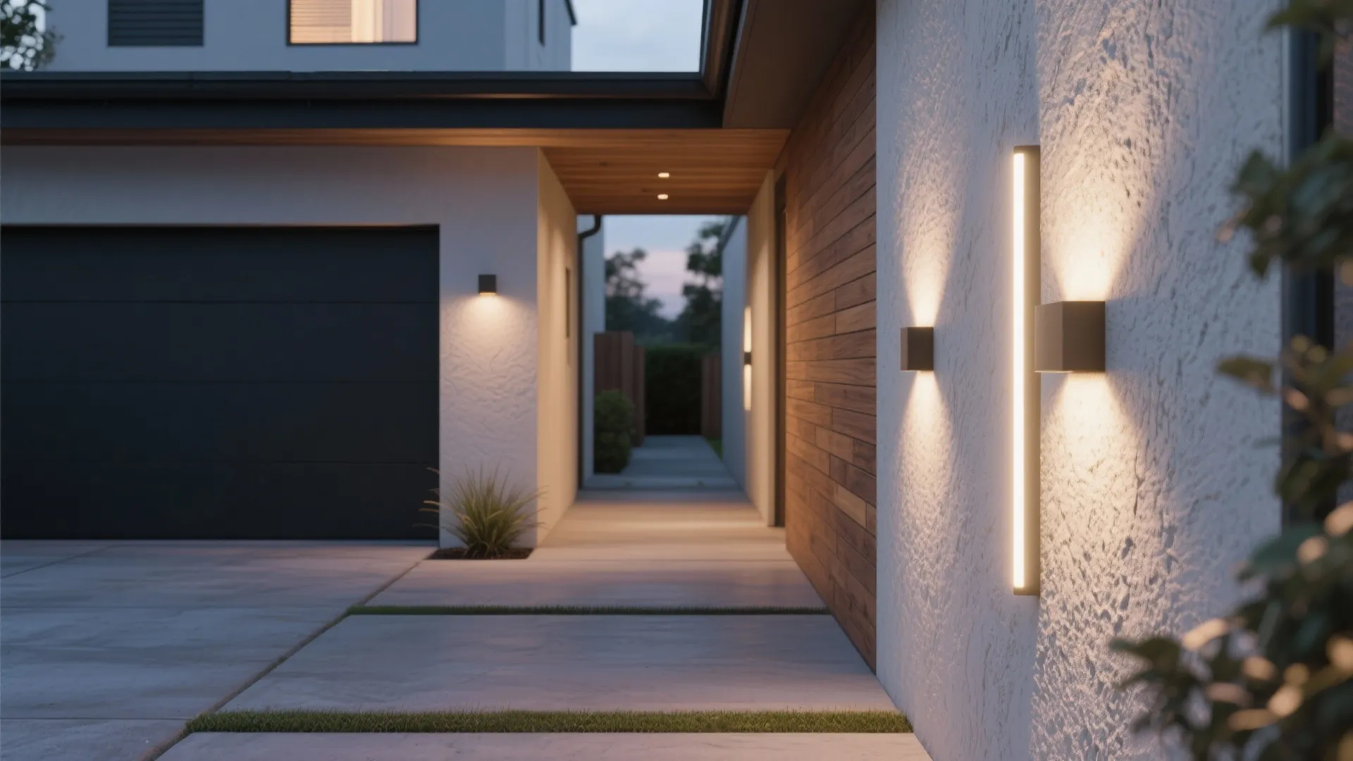 4. Slim Linear LED Wall Lantern