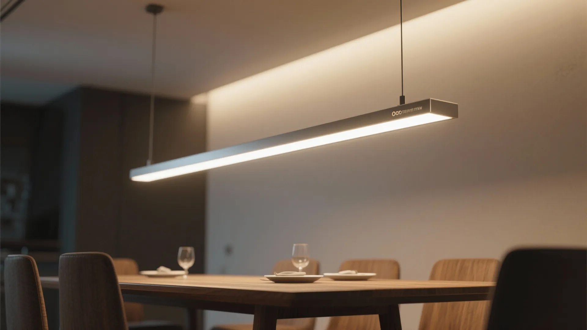 1. Slim linear pendants