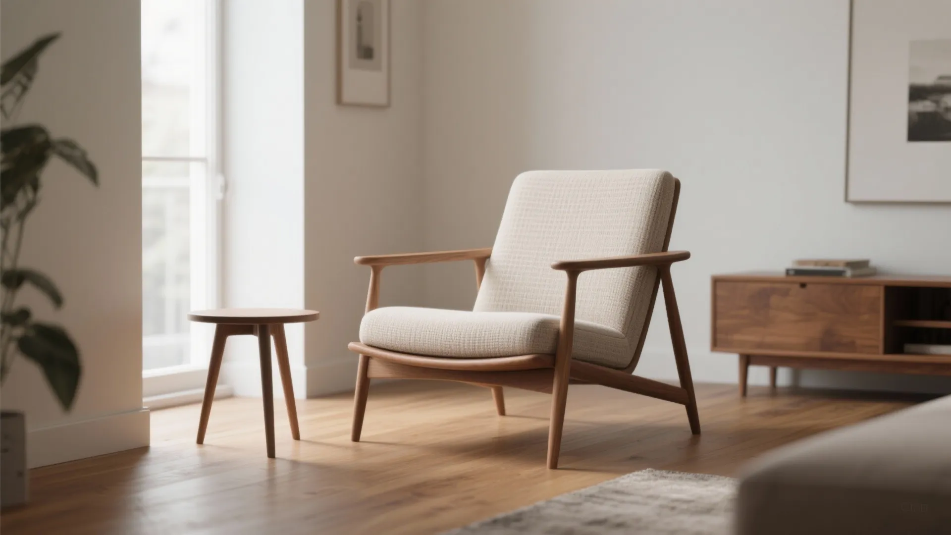 Slim-profile lounge chairs