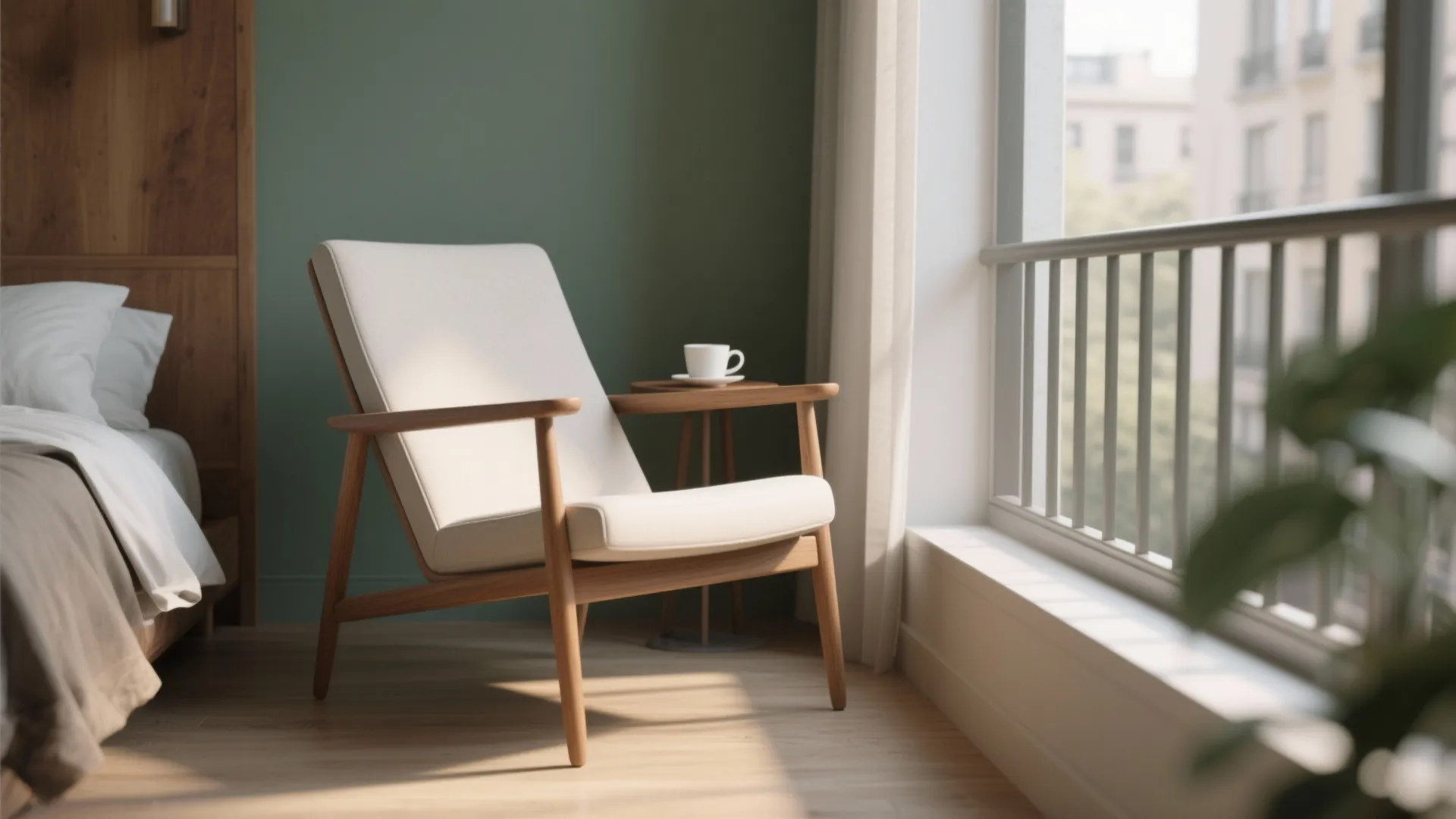 3. Slim Profile Lounge Chair