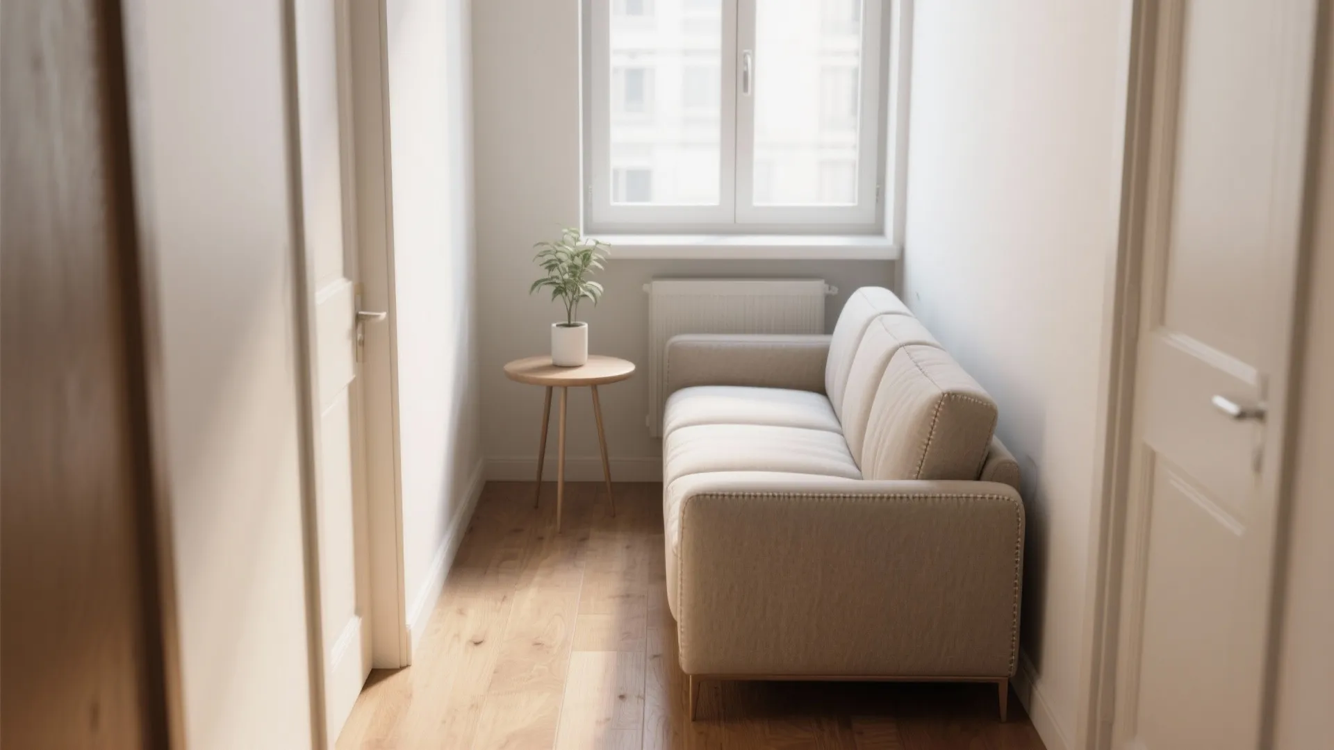 1. Slim-arm loveseats for narrow rooms