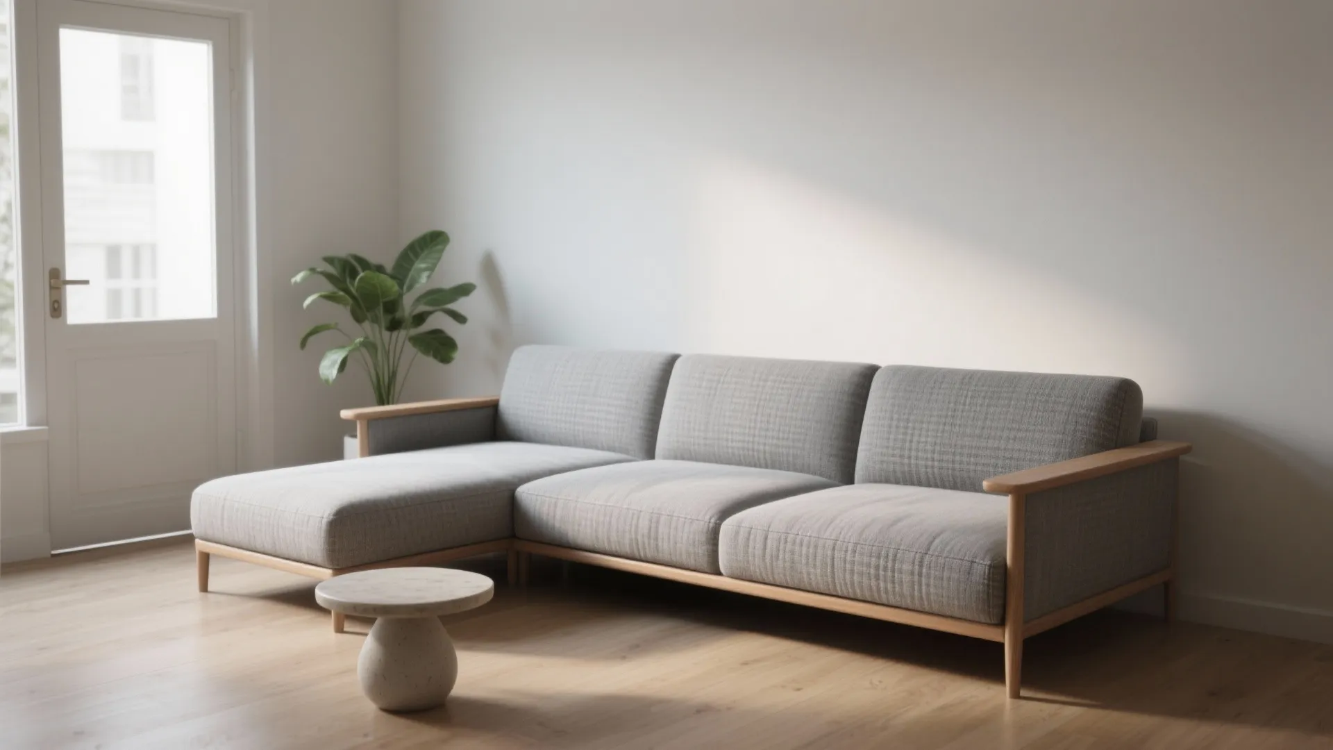 1. Slim, low-profile modular sectional