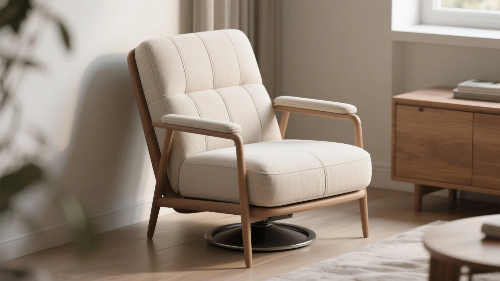 1. Pick a Slim, Low-Profile Swivel Recliner