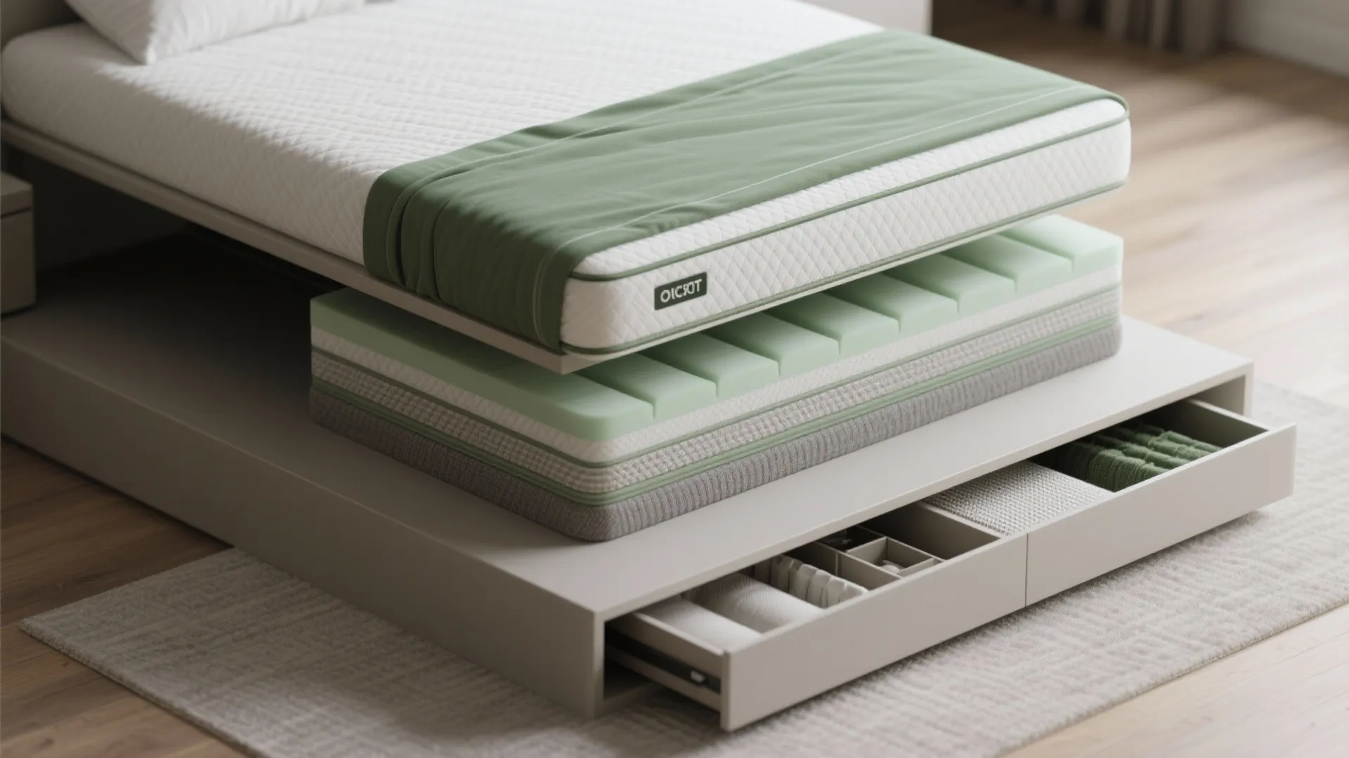 5. Slim-profile mattresses & multipurpose frames