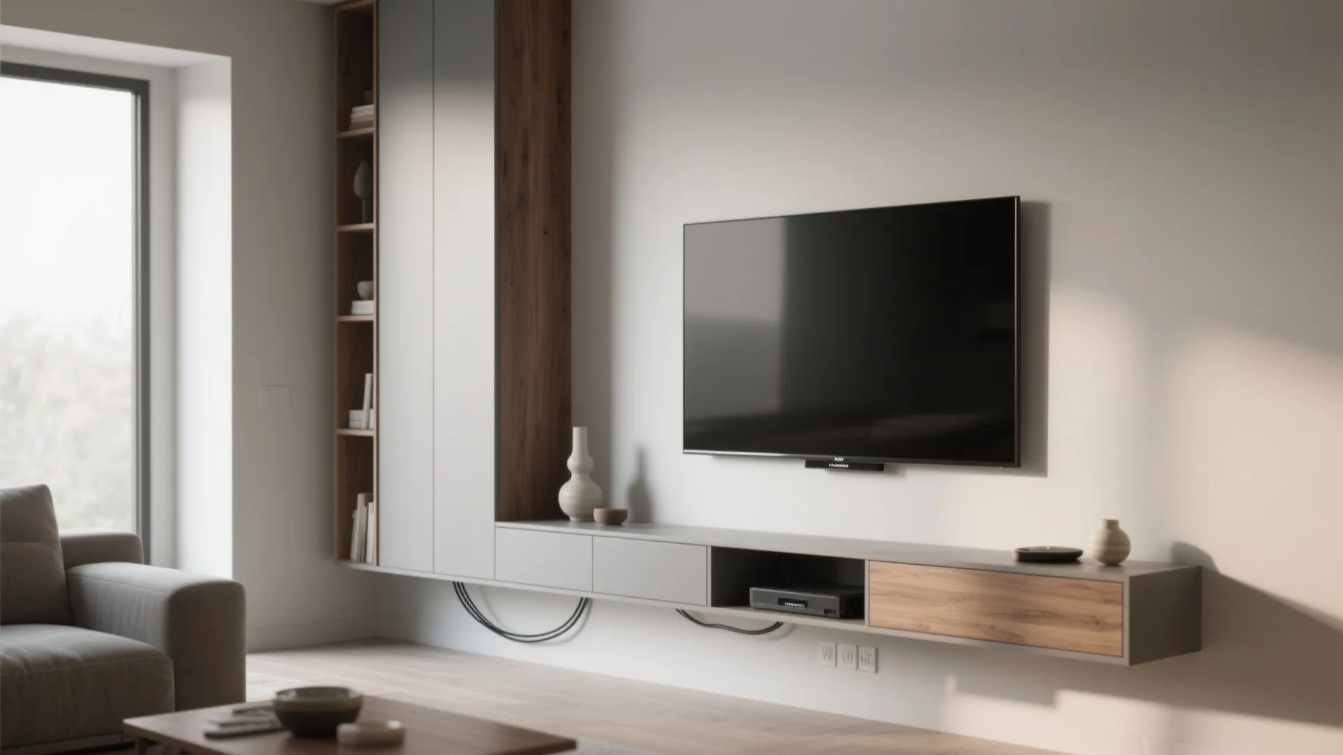 2. Slim-Profile Media Console