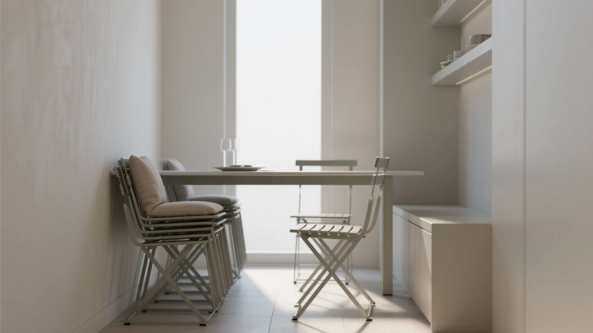 2. Slim Metal X-Back for Small Spaces