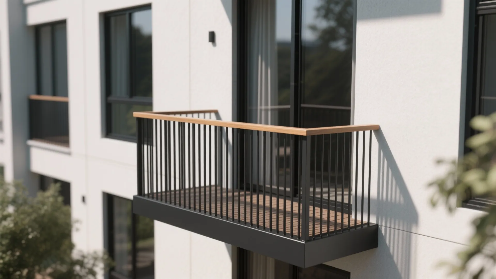 Ultra-Slim Powder-Coated Metal Rails