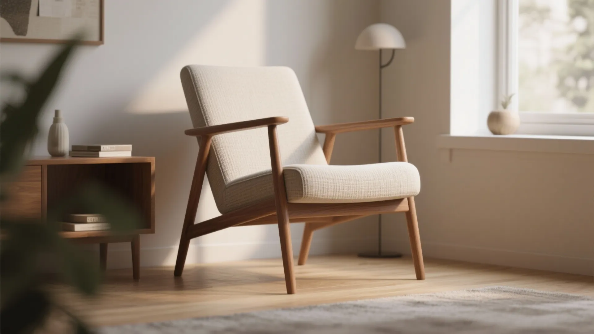 1. The slim-profile mid-century rocker