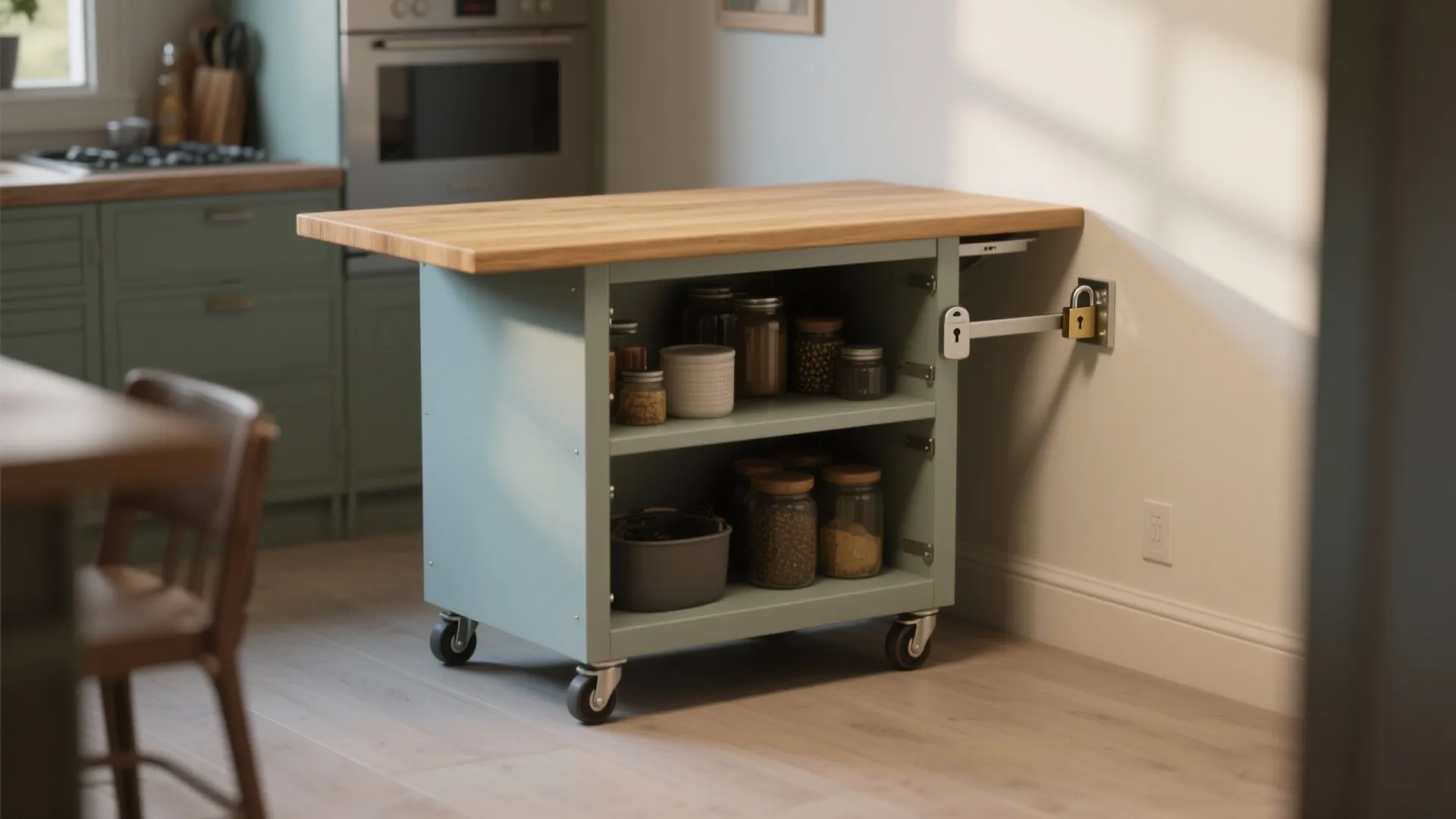 2. Slim Mobile Island (18–24" wide)