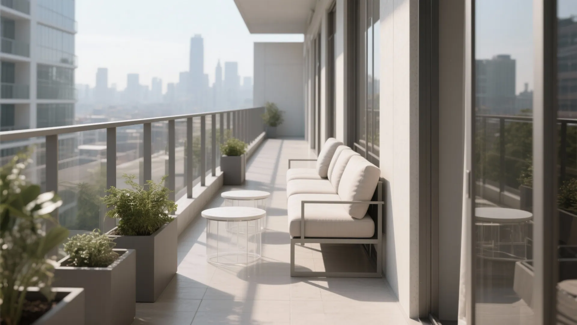 Slim Modular Seating for Narrow Balconies