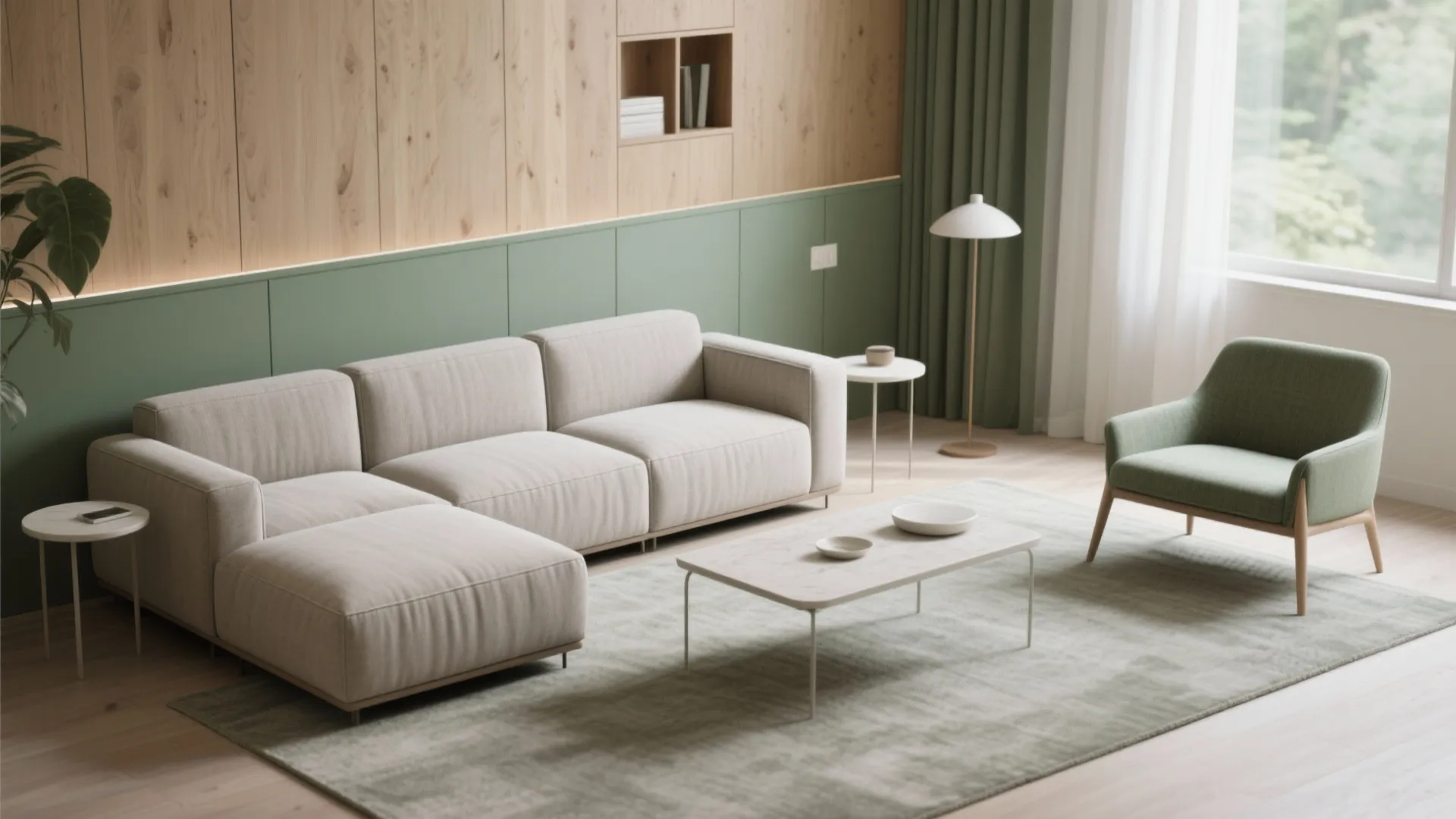 2. Slim-profile modular seating