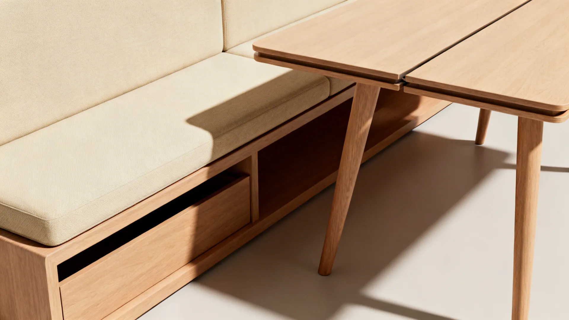 2. Slim multifunctional furniture