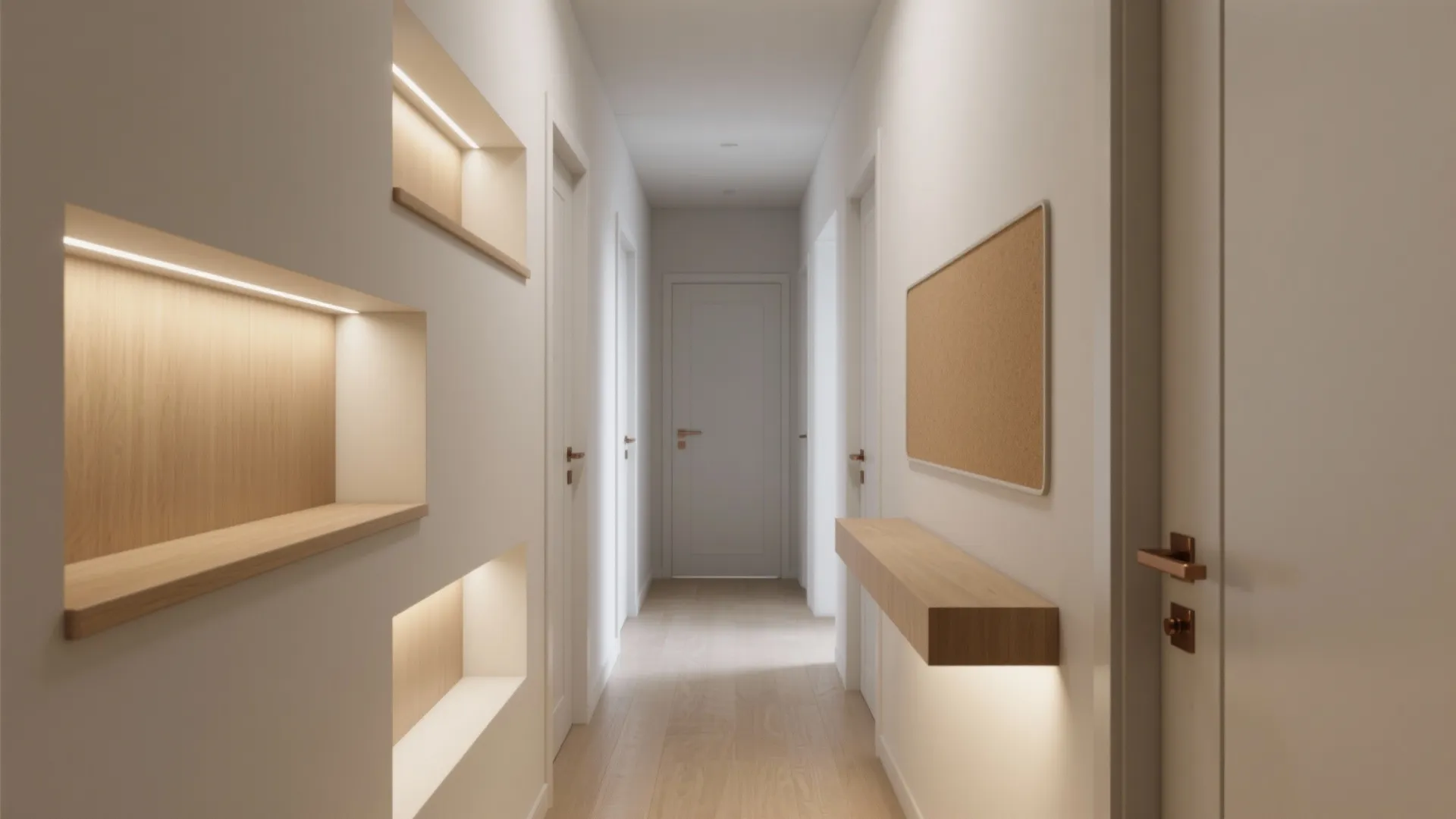 Slim Storage Niches & Wall-Mounted Consoles