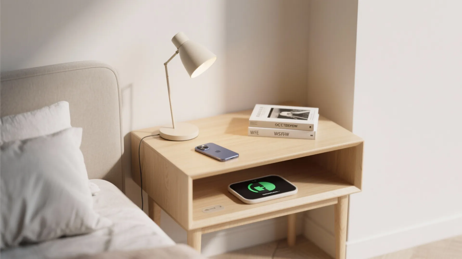 2. Slimline nightstands that multitask