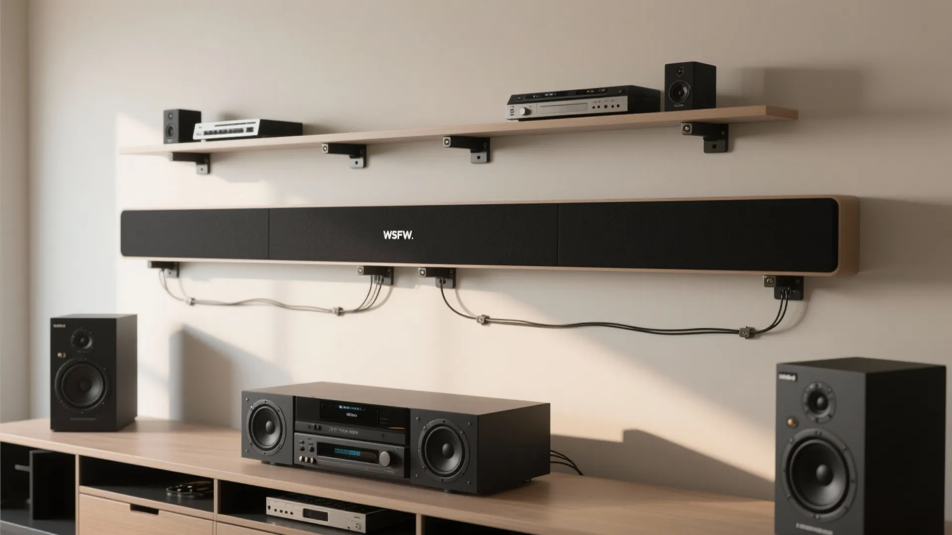 3. Slim on-wall cabinets