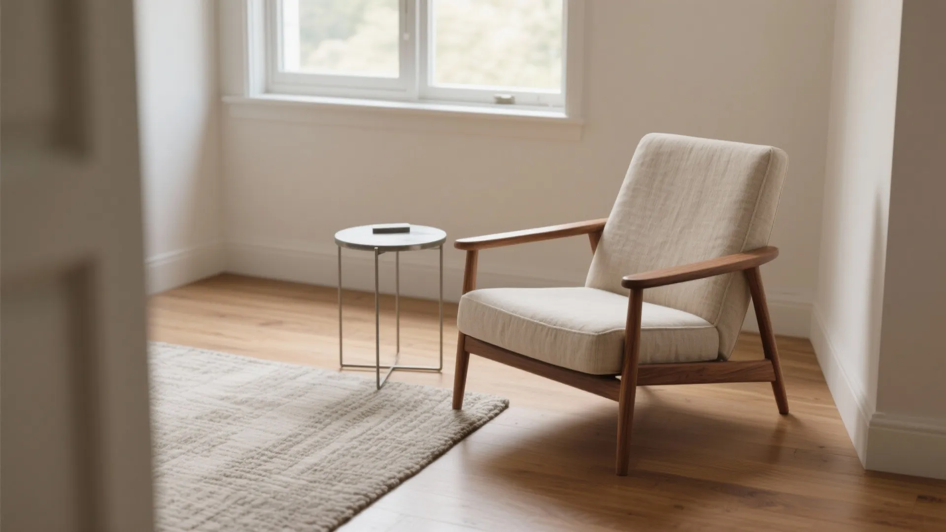 1) Slim-legged accent chairs with open bases