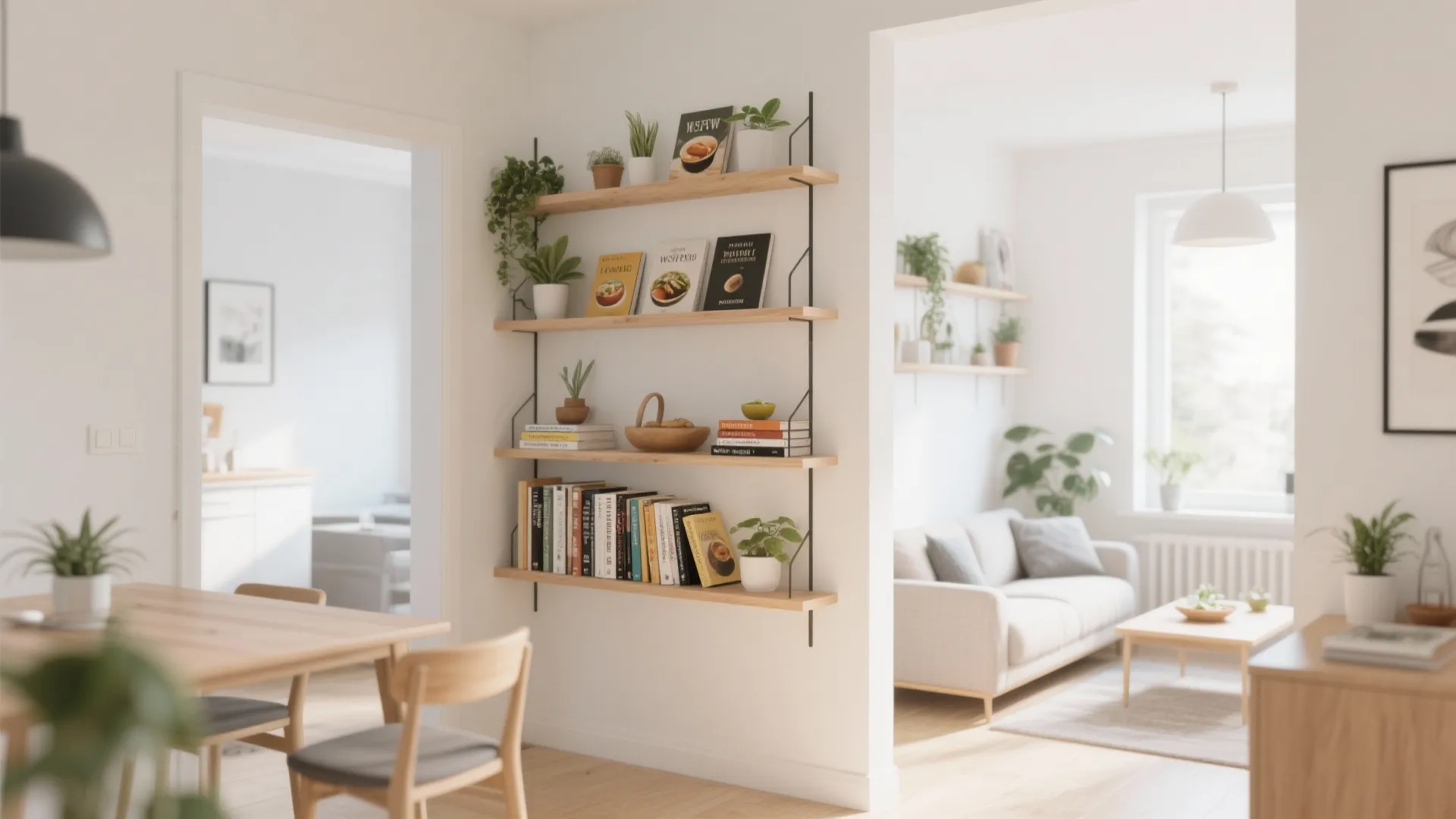 1. Slim Open Shelving