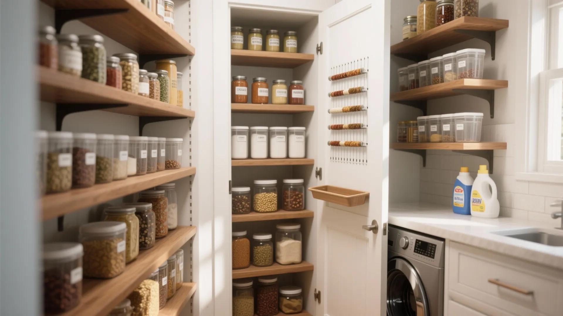 3. Slim organizers and multi-depth shelving